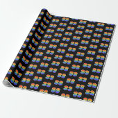 Fun Rainbow Spectrum Pattern "33" Ereignisnummer Geschenkpapier (Ungerollt)