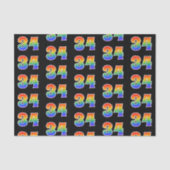 Fun Rainbow Spectrum Pattern "34" Ereignisnummer Seidenpapier (Vorderseite)