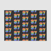 Fun Rainbow Spectrum Pattern "37" Ereignisnummer Seidenpapier (Vorderseite)