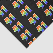 Fun Rainbow Spectrum Pattern "41" Ereignisnummer Seidenpapier (Ausschnitt)