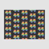 Fun Rainbow Spectrum Pattern "44" Ereignisnummer Seidenpapier (Vorderseite)