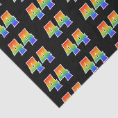 Fun Rainbow Spectrum Pattern "44" Ereignisnummer Seidenpapier (Ausschnitt)