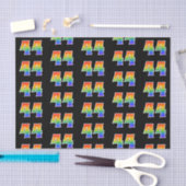 Fun Rainbow Spectrum Pattern "44" Ereignisnummer Seidenpapier (Handwerk)