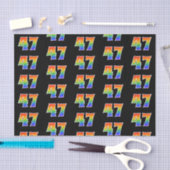 Fun Rainbow Spectrum Pattern "47" Ereignisnummer Seidenpapier (Handwerk)