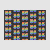 Fun Rainbow Spectrum Pattern "56" Ereignisnummer Seidenpapier (Vorderseite)