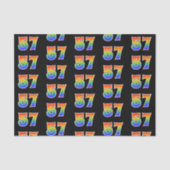 Fun Rainbow Spectrum Pattern "57" Ereignisnummer Seidenpapier (Vorderseite)
