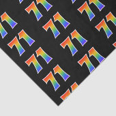 Fun Rainbow Spectrum Pattern "71" Ereignisnummer Seidenpapier (Ausschnitt)