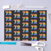 Fun Rainbow Spectrum Pattern "72" Ereignisnummer Seidenpapier (Handwerk)