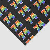 Fun Rainbow Spectrum Pattern "74" Ereignisnummer Seidenpapier (Ausschnitt)
