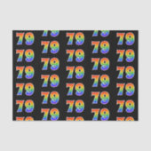 Fun Rainbow Spectrum Pattern "79" Ereignisnummer Seidenpapier (Vorderseite)