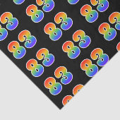 Fun Rainbow Spectrum Pattern "83" Ereignisnummer Seidenpapier (Ausschnitt)