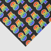 Fun Rainbow Spectrum Pattern "84" Ereignisnummer Seidenpapier (Ausschnitt)