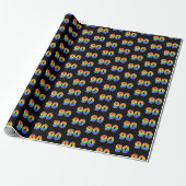 Fun Rainbow Spectrum Pattern "90" Ereignisnummer Geschenkpapier (Ungerollt)