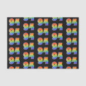 Fun Rainbow Spectrum Pattern "94" Ereignisnummer Seidenpapier (Vorderseite)