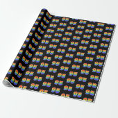 Fun Rainbow Spectrum Pattern "95" Ereignisnummer Geschenkpapier (Ungerollt)