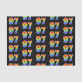 Fun Rainbow Spectrum Pattern "97" Ereignisnummer Seidenpapier (Vorderseite)