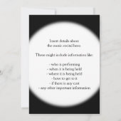 Fun Rainbow Spectrum Piano Einladung (Rückseite)