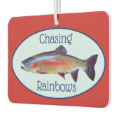 Fun Rainbow Trout "Chasing Rainbows" Autolufterfrischer (Links)
