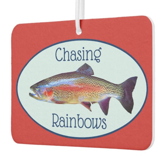 Fun Rainbow Trout "Chasing Rainbows" Autolufterfrischer (Links)