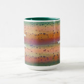 Fun Rainbow Trout Pattern mit dem Namen Fisherman Tasse (Zentrum)