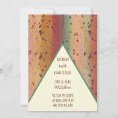 Fun Rainbow Trout Pattern Moderne Fischzucht Einladung (Rückseite)