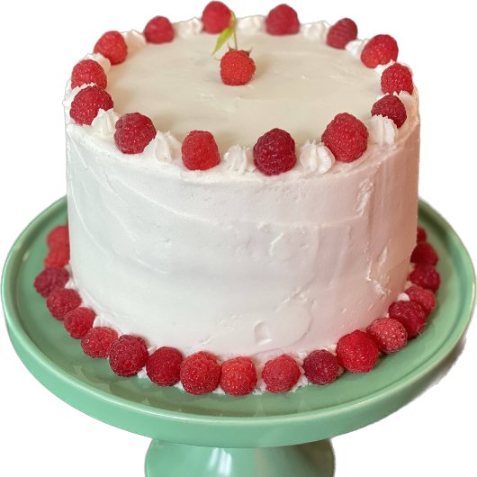 Fun Raspberry Cake Small Greeting Card Karte