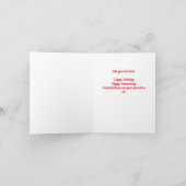 Fun Raspberry Cake Small Greeting Card Karte (Innenseite)