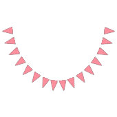 Fun Raspberry Pink Abstrakt Pattern Kindergeburtst Wimpelkette (Alle)