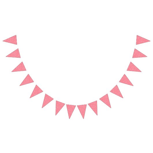 Fun Raspberry Pink Abstrakt Pattern Kindergeburtst Wimpelkette (Alle)