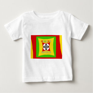 Fun Rasta Farbe Rot Golden Grün Baby T-shirt
