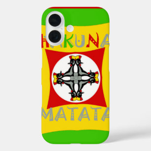 Fun Rasta Farbe Rot Golden Grün iPhone 16 Hülle