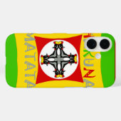Fun Rasta Farbe Rot Golden Grün Case-Mate iPhone Hülle (Rückseite (Horizontal))
