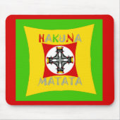 Fun Rasta Farbe Rot Golden Grün Mousepad (Vorne)