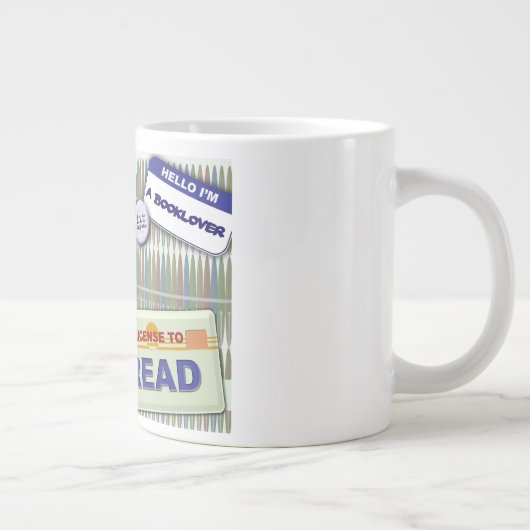 Fun Reading Collage Jumbo-Tasse (Rechts)