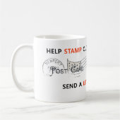 FUN RECYCELTE ART: "BRIEFMARKE AUS E-MAILS..." KAFFEETASSE (Links)