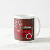 FUN RECYCLE TOYS: CAST IRON FIRE TRUCK KAFFEETASSE (VorderseiteRechts)