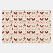 Fun Red and Beige Christmas   Geschenkpapier Set (Vorderseite)