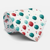 Fun Red and Green Celebration Ballon Krawatte (Gerollt)