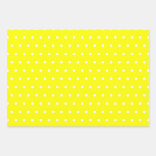Fun Red and Yellow Polka Dots Geschenkpapier Set (Vorderseite 2)