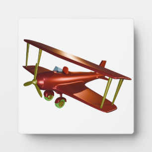 Fun Red-Bi-Flugzeug-Luftfahrt Fotoplatte