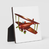 Fun Red-Bi-Flugzeug-Luftfahrt Fotoplatte (Vorderseite)