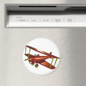 Fun Red-Bi-Flugzeug-Luftfahrt Magnet (In Situ (Geschirrspüler))
