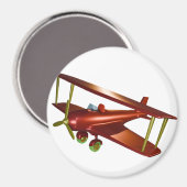 Fun Red-Bi-Flugzeug-Luftfahrt Magnet (Vorderseite/Rückseite)