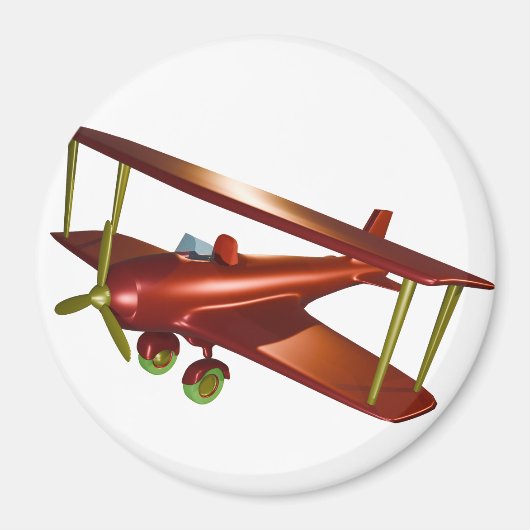 Fun Red-Bi-Flugzeug-Luftfahrt Magnet (Vorne)
