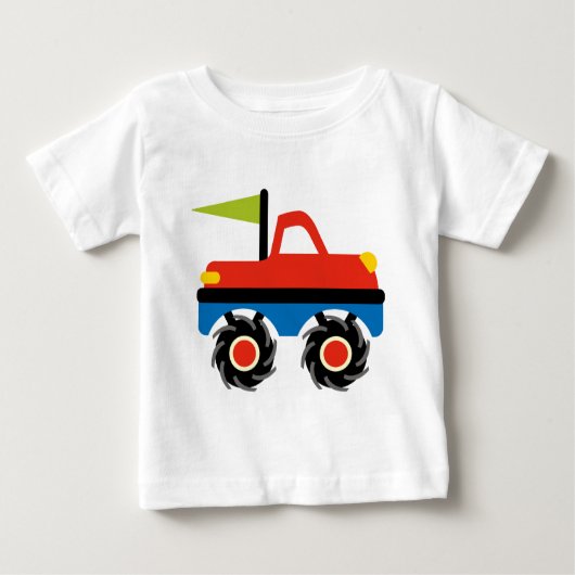 Fun Red Blue Monster Truck Shirts (Vorderseite)