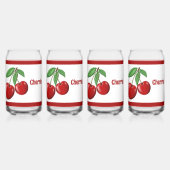 Fun Red Cherries Personalisiert Dosenglas (Hinten)