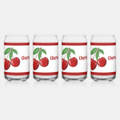 Fun Red Cherries Personalisiert Dosenglas (Vorderseite)