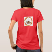 Fun Red Naughty oder Nice Milk and Cookies T - Shi T-Shirt (Rückseite)