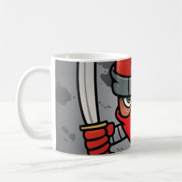 Fun Red Ninja Design Kaffeetasse
