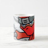Fun Red Ninja Design Kaffeetasse (Mittel)